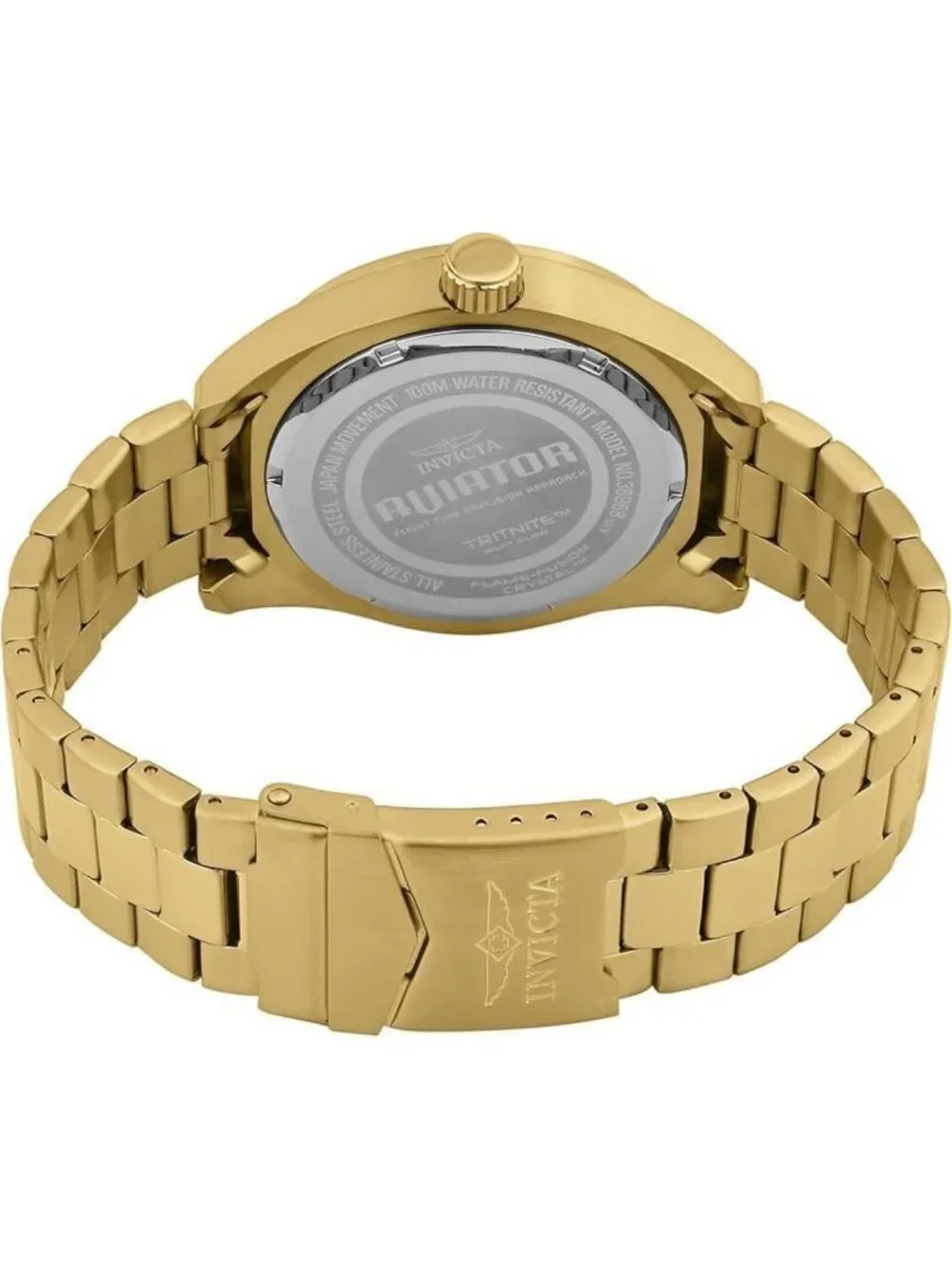 Stylish Stainless Steel Men's Quartz Aviator Watch - 45mm, Water-Resistant